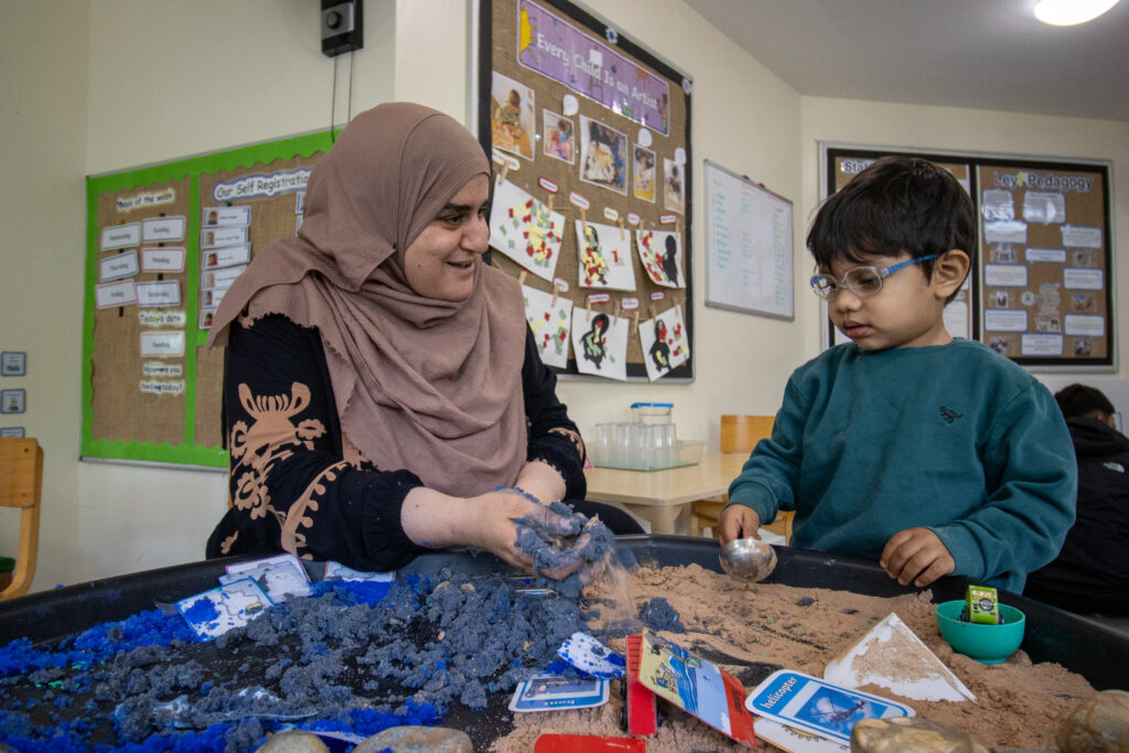 Fun in the sand at LEYF Children's Garden Nursery