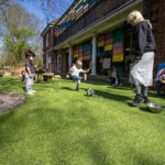 Playing football at LEYF New Cross