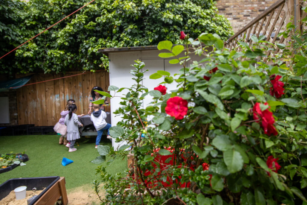 the beautiful garden at LEYF Earl's Court