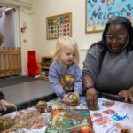 Painting time at LEYF Camberwell Grove