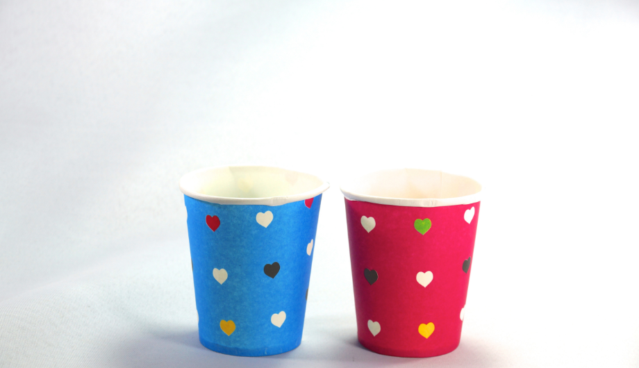 two paper cups