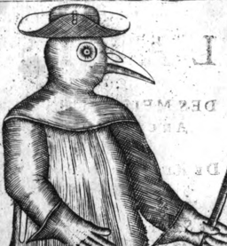 Drawing of a Plague Doctor