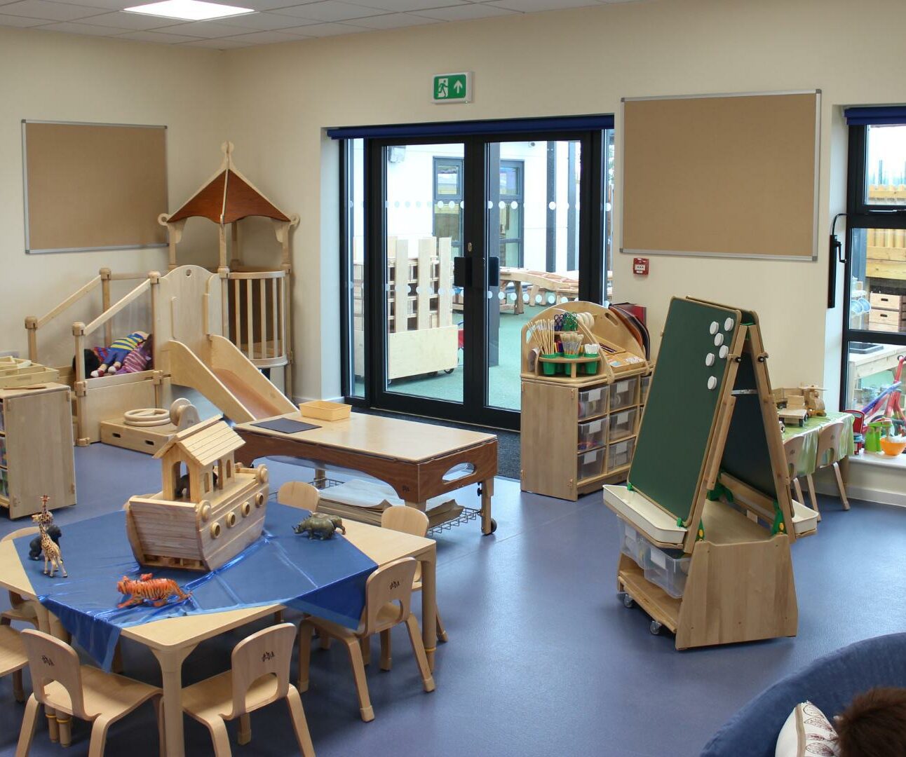 Image of a room set up at Barking Riverside Nursery