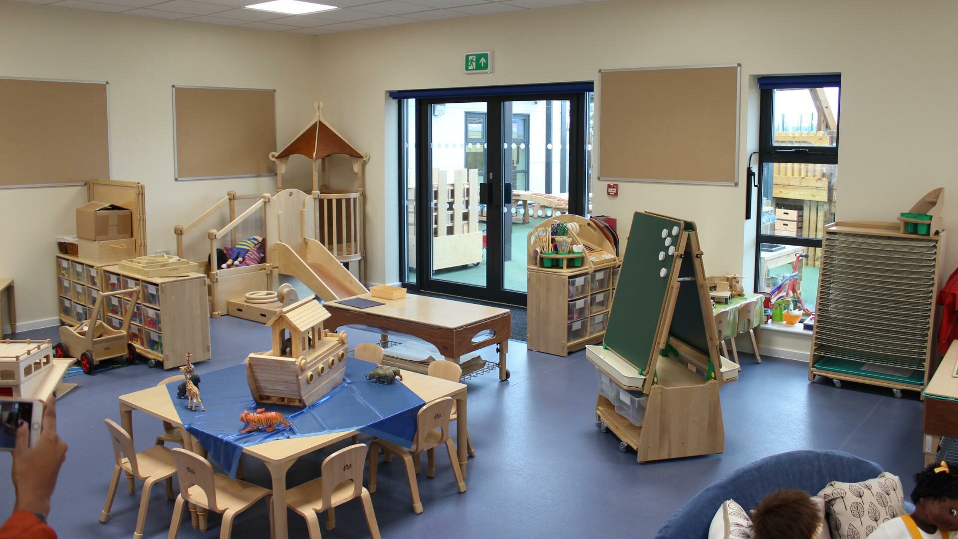 Image of a room set up at Barking Riverside Nursery