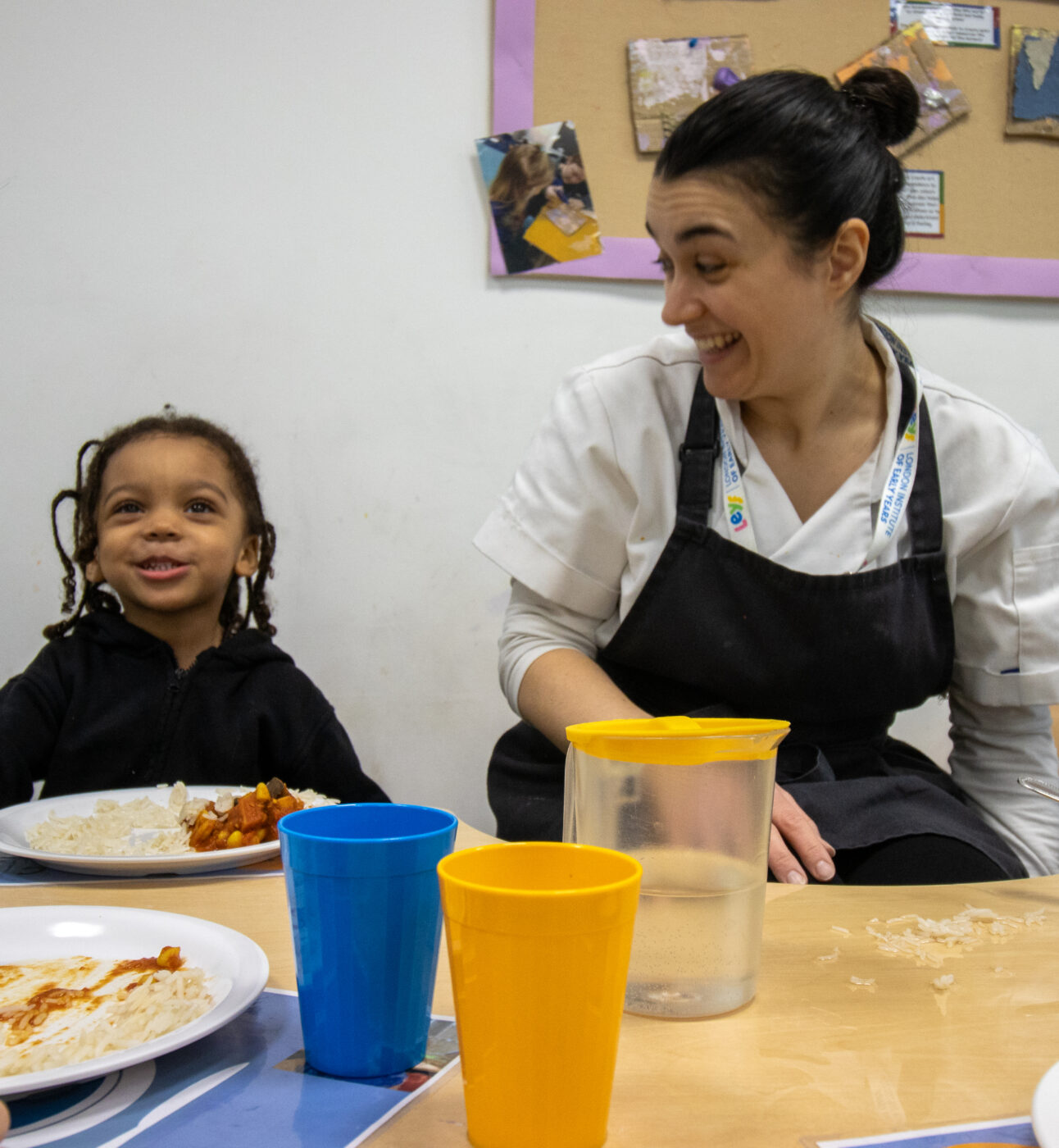 Leyf chef academy chef with child