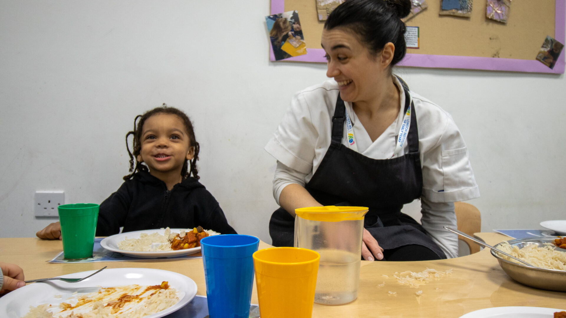 Leyf chef academy chef with child